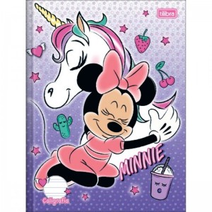 CADERNO 40FLS 1,0x1,0 QUADRICULADO COLEGIAL CAPA DURA BROCHURA MINNIE TILIBRA