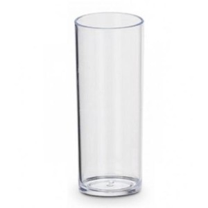 COPO PLÁSTICO LONG DRINK SLIM 300ML CRISTAL AMALU
