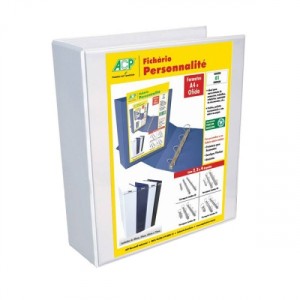 PASTA FICHÁRIO PERSONNALITÉ OFICIO 4 ARGOLAS BRANCA REF.3340 ACP