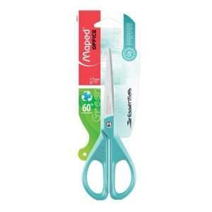 TESOURA 17CM GREEN ESSENTIALS GREEN PASTEL MAPED