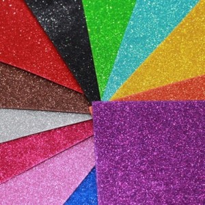 PLACA DE EVA COM GLITER