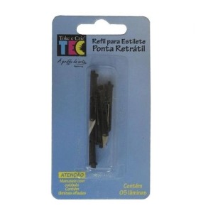 REFIL PARA ESTILETE RETRÁTIL C/5 7483 TOKE E CRIE