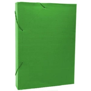 PASTA PLÁSTICA POLIONDA 3,5CM VERDE POLIBRAS