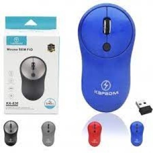 MOUSE SEM FIO 2.4GHZ KA636 PRETO KAPBOM