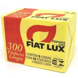 FÓSFORO EM PALITO COM 6 CAIXAS FIAT LUX