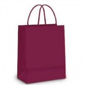 SACOLA DE PAPEL MARSALA 18 X 10,5 X 34 CM REF.114 ZAGAROLLO