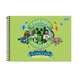 CADERNO DE CARTOGRAFIA E DESENHO MINECRAFT FORONI