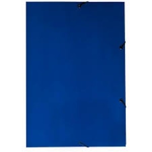 PASTA CARTÃO ABA COM ELÁSTICO AZUL TP PASTAS