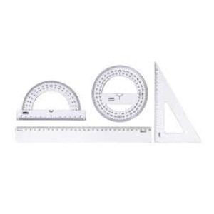 KIT GEOMETRIA 4 PEÇAS NEW LINE CRISTAL MAXCRIL