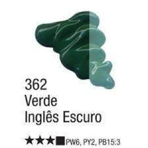 TINTA ÓLEO BISNAGA 20ML REF.362 VERDE INGLÊS ESCURO ACRILEX
