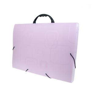 PASTA MALETA OFÍCIO ROSA COM ELÁSTICO 2152 DELLO