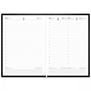 AGENDA BROCHURA 13,5x19,2CM CAPRI PRETA 2025 FORONI