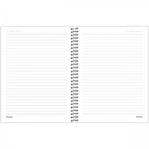 CADERNO 80FLS 1 MATÉRIA COLEGIAL CAPA DURA ESPIRAL COLUMBIA FORONI