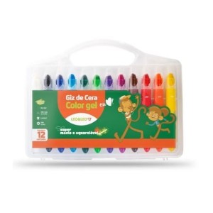 GIZ DE CERA EM GEL 12 CORES 72304 LEO&LEO