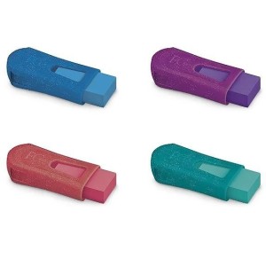 APONTADOR 1 FURO COM BORRACHA FC MIX GLITZ FABER CASTELL