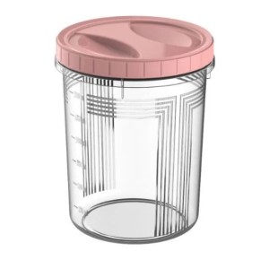 POTE REDONDO PLÁSTICO 2L TAMPA DE ROSCA ROSA UNINJET