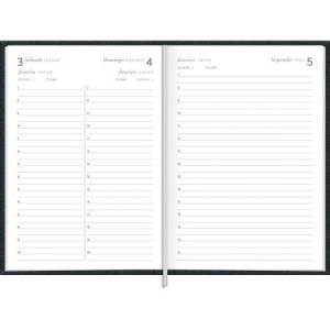 AGENDA 13,4x19,2CM MILANO PRETA 2026 TILIBRA