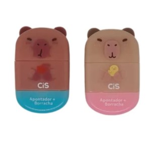 APONTADOR COM BORRACHA CAPIVARA CIS 