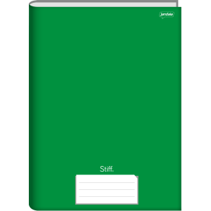 CADERNO ¼ 48FLS CAPA DURA BROCHURA VERDE STIFF JANDAIA