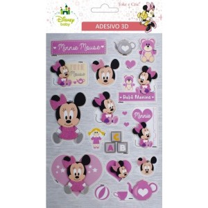 ADESIVO 3D BABY MINNIE REF.19580 TOKE E CRIE
